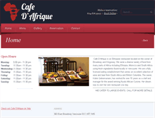Tablet Screenshot of cafedafrique.com